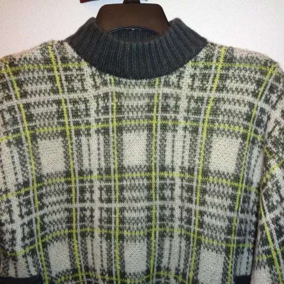 NINE West Plaid Sweater Size Large NWT - Picture 2 of 10